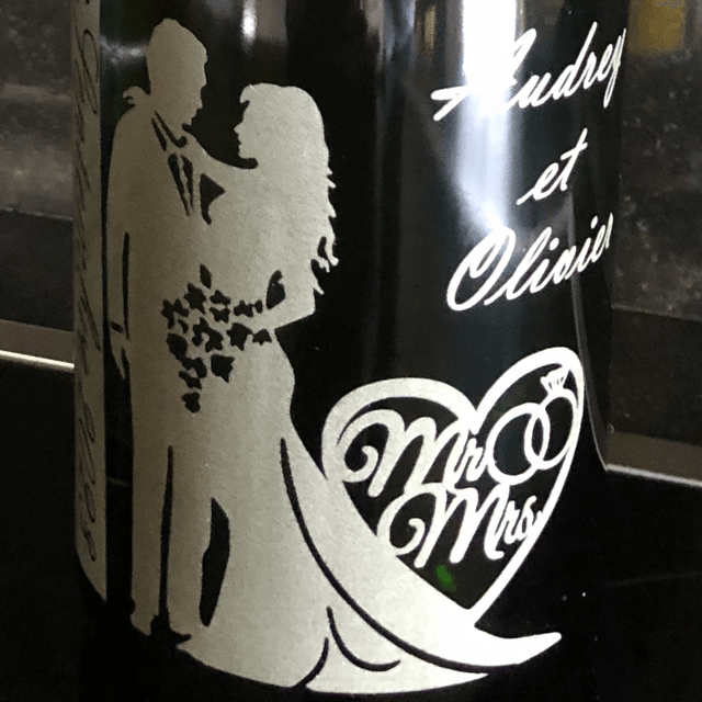 Exemples gravure bouteille Champagne 75 cl
