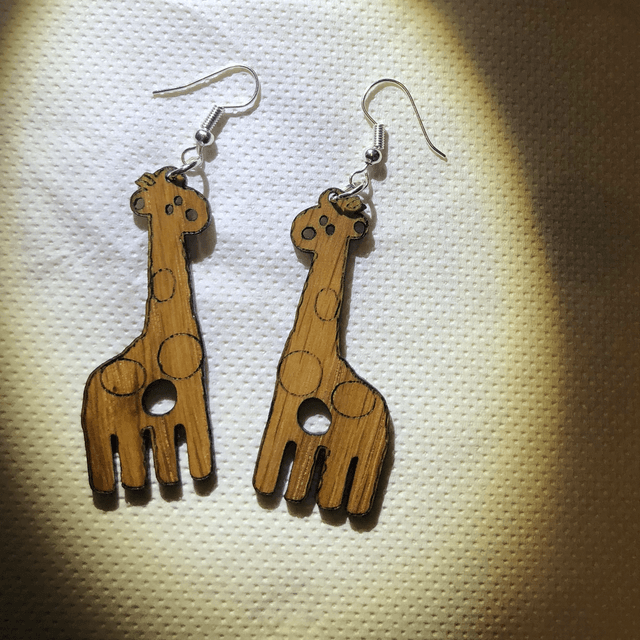 Boucles d'oreilles Girafe