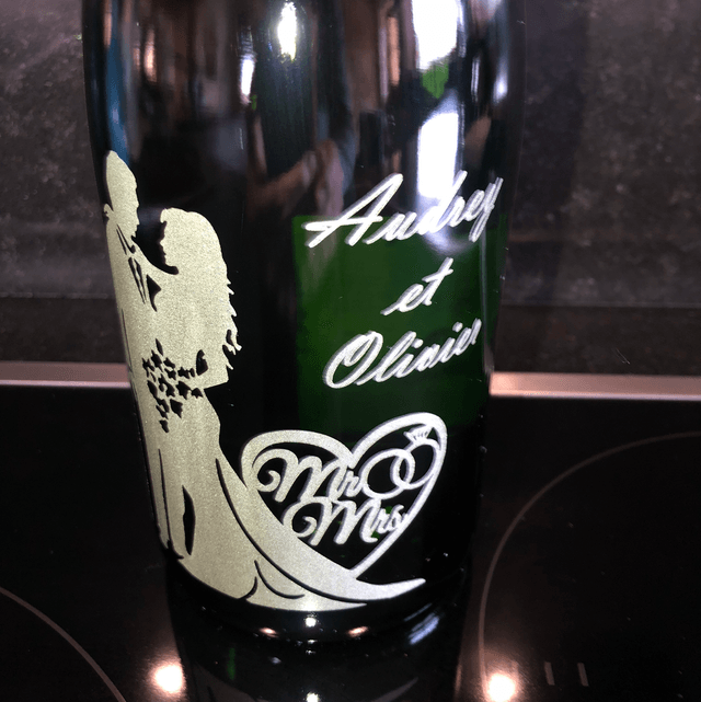 Exemples gravure bouteille Champagne 75 cl