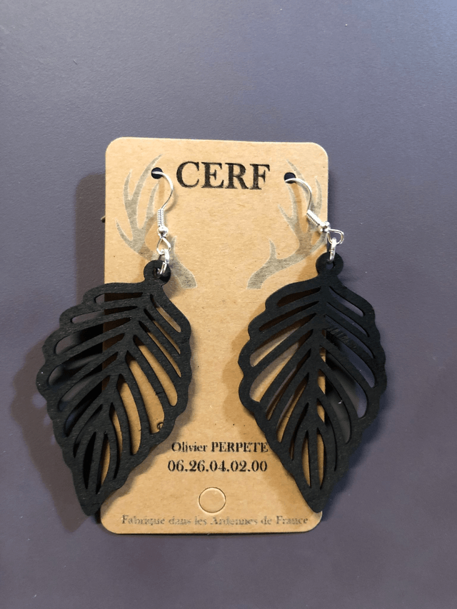 Boucles d'oreilles Feuillea