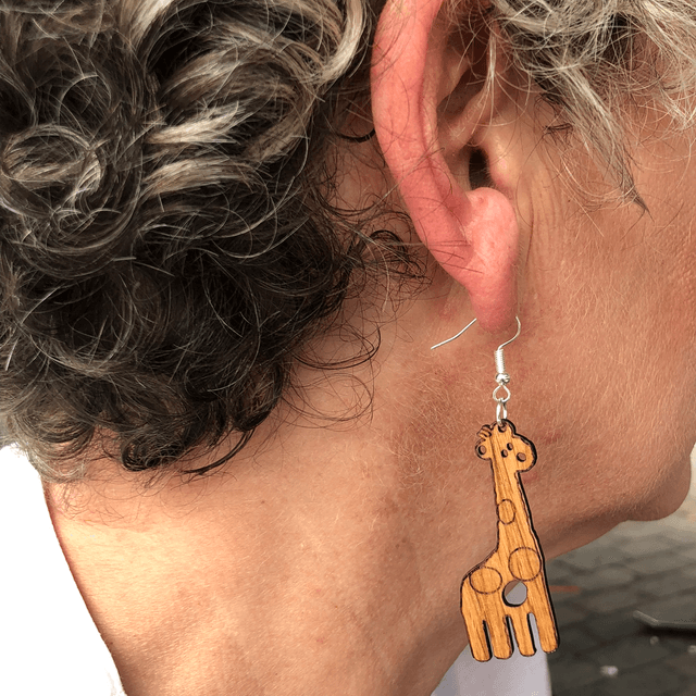 Boucles d'oreilles Girafe