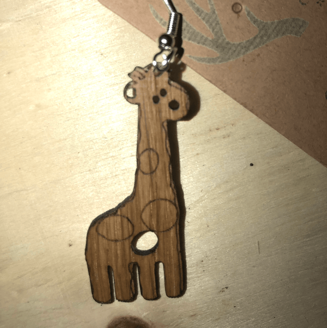 Boucles d'oreilles Girafe